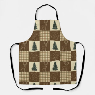 Tablier Cerf rustique de la forêt vintage Cabincore forêt