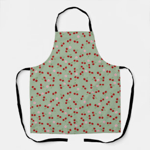 Tablier Cerises Et Fleurs