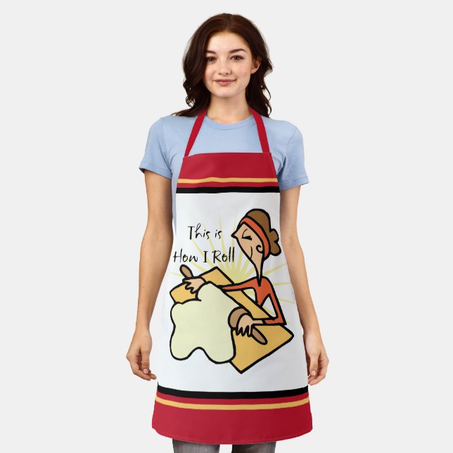 Tablier C'Est Comme Ça Que Je Pousse La Cuisine (Porté)