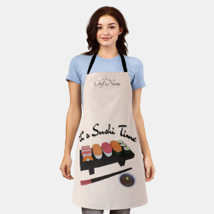 Tablier C'est l'heure du sushi, Sushi