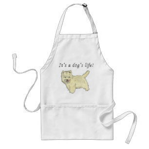 Tablier C'est une vie de chien Design de citation d'art de