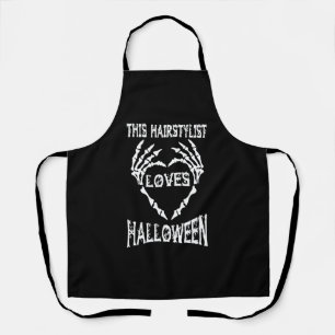 Tablier cette coiffeuse adore les t-shirts halloween