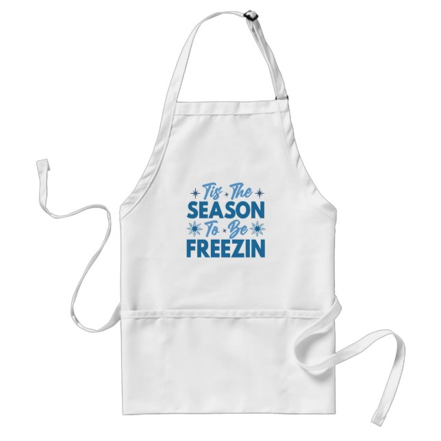 Tablier Cette saison pour être Freezin - Hiver amusant (Devant)