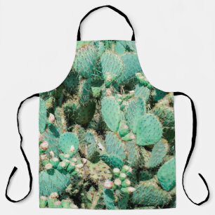 Tablier Champ de cactus, cactus de poires épineuses, colon