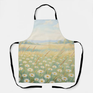 Tablier Champ de fleurs sauvages Marguerite blanche ensole