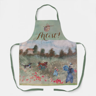 Tablier champ de poppys