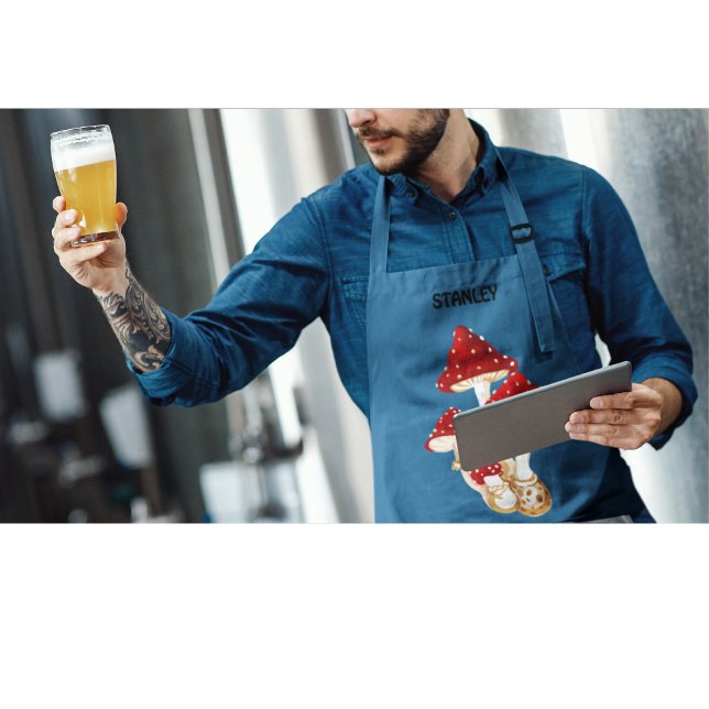 Tablier Champignons de nom personnalisé (Créateur téléchargé)