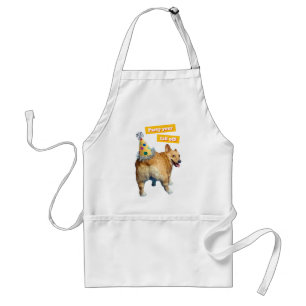 Tablier Chapeau d'anniversaire Corgi Butt