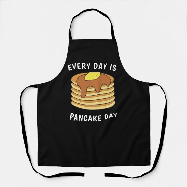 Tablier Chaque Jour Est Pancake Day Sirop D'Érable Et Beur (Recto)