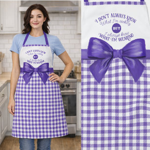 Tablier Charmante comédie culinaire : l'Apron pourpre de V