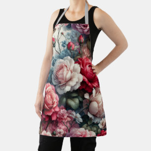 Tablier Charme floral de la rose intemporelle