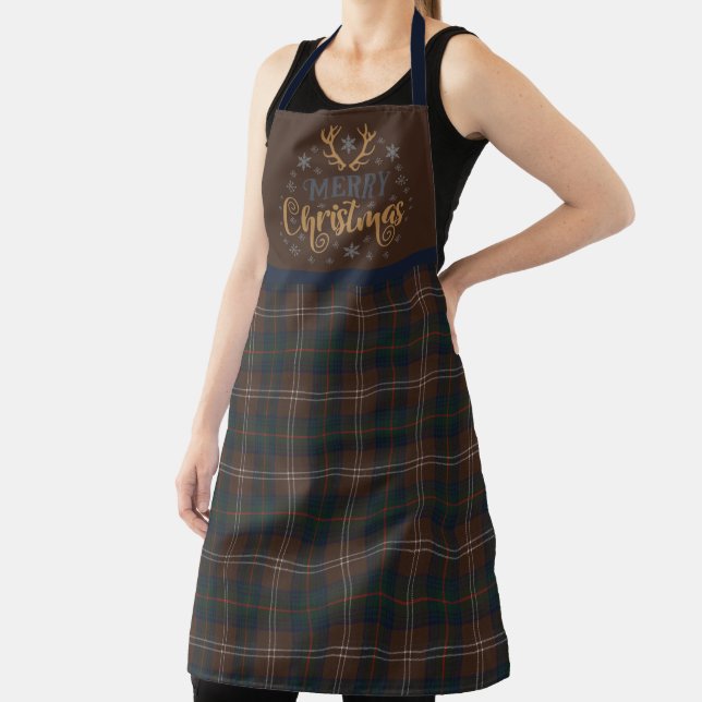 Tablier Chasse Chisholm Original moderne Tartan Noël (Insitu)