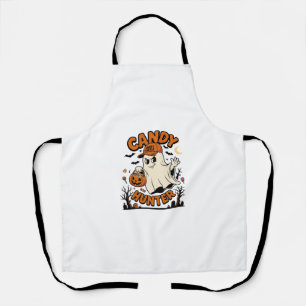Tablier Chasseur de bonbons Halloween Fantôme Citrouille S