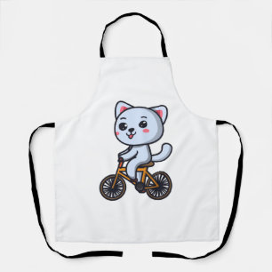 Tablier Chat à vélo Cadeaux de design de chat pour femmes