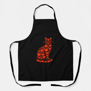 Tablier Chat Citrouille Jack-o'-lantern Halloween Hommes F