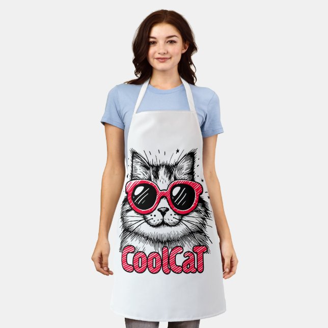 Tablier Chat Cool 1 (Porté)