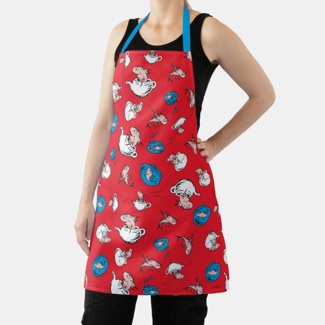 Tablier Chat Dans Le Casquette | Le Motif rouge poisson (Insitu)