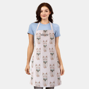 Tablier Chat de boeuf rose