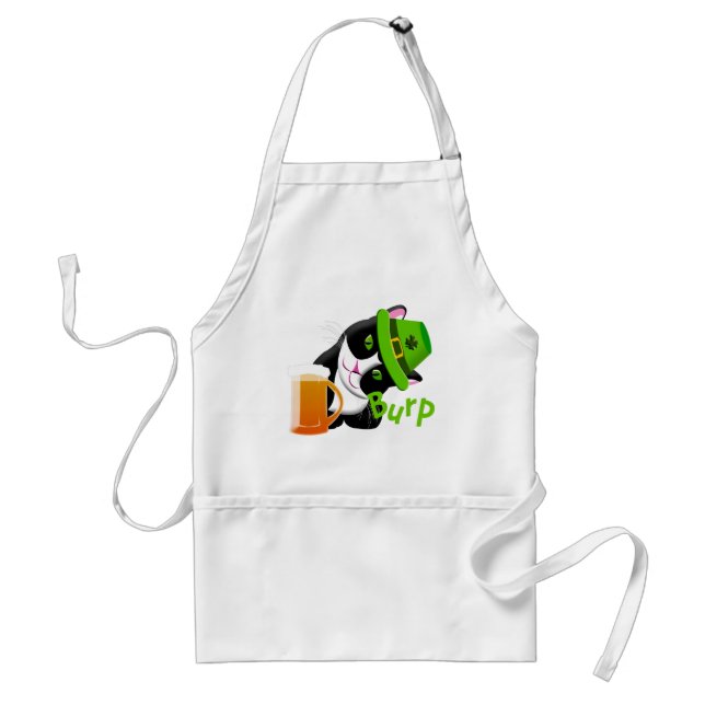 Tablier Chat de la Saint Patrick (Devant)
