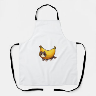 Tablier Chat en costume de banane