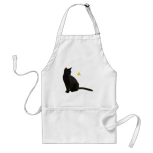 Tablier Chat et papillon de Bombay