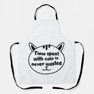 Tablier Chat Love. Temps passé avec chat