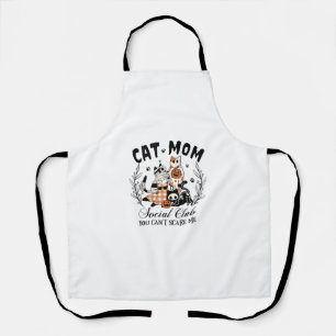 Tablier Chat Maman Social Club Ghost Chat Halloween Gothiq