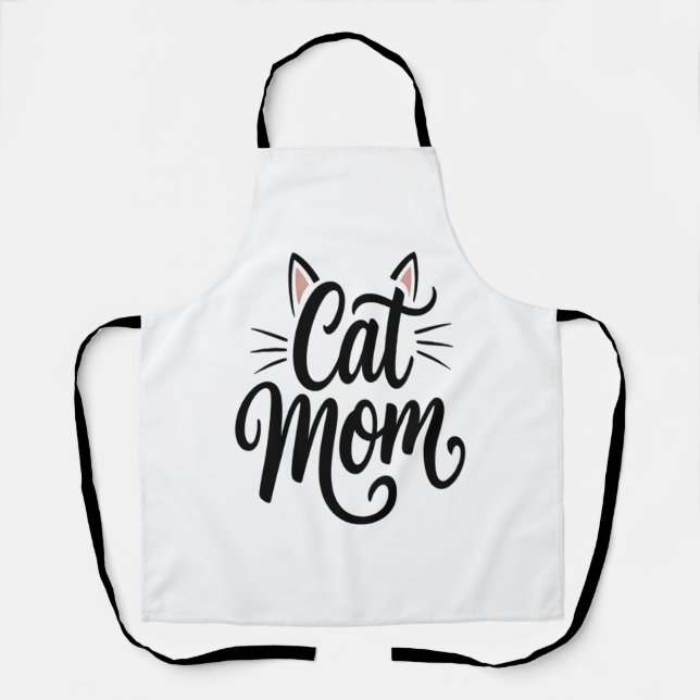 Tablier Chat Maman Whiskers et Oreilles (Recto)