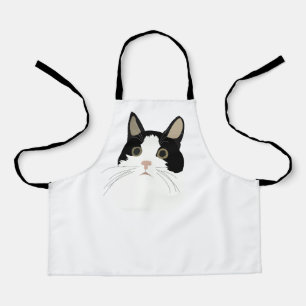 Tablier Chat noir et blanc Cute Animaux Enfants