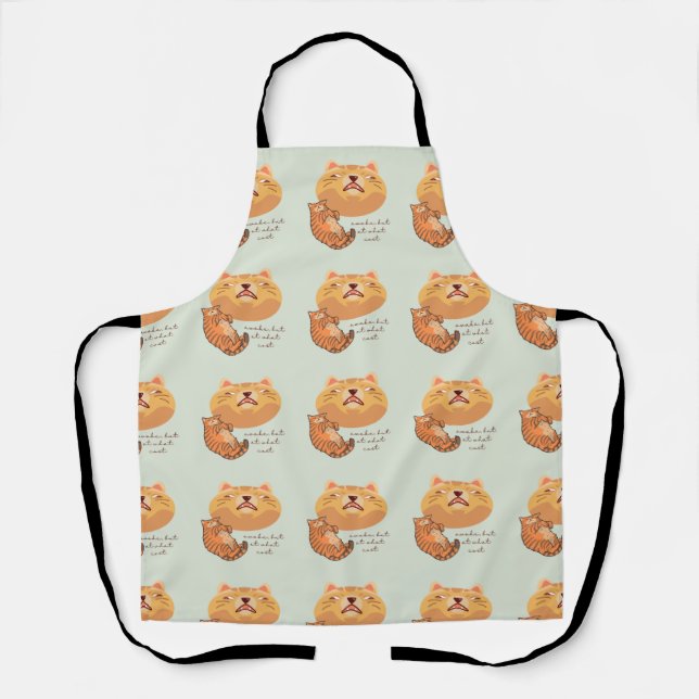 Tablier Chat orange Awake (Recto)