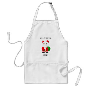 Tablier Chat Père Noël Lucky
