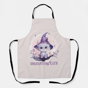 Tablier Chat sorcier enchanteur