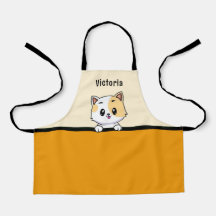 Chaton orange sucré avec nom personnalisé pour enf