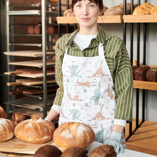 Tablier Chats amusants dans un style mignon