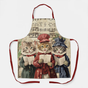 Tablier Chats de Noël
