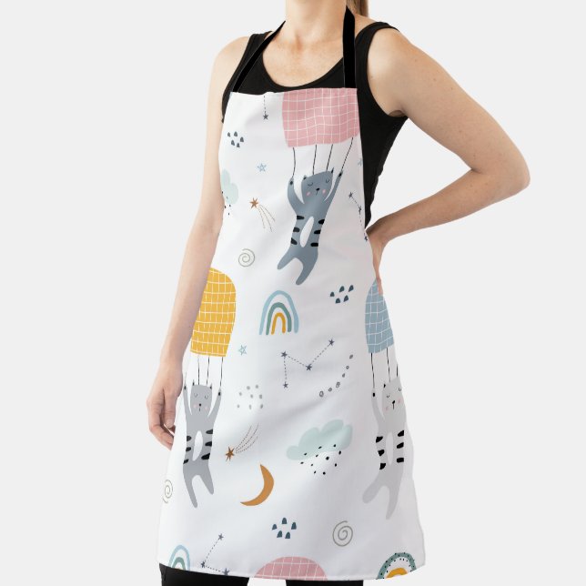 Tablier Chats mignons Motifs sans couture (Insitu)