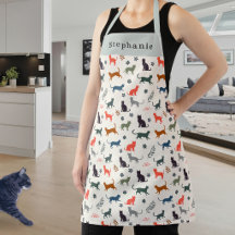 Chats modernes élégants motif crème personnalisé