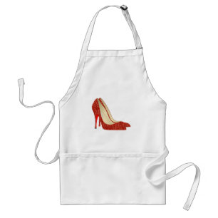 Tablier chaussons rubis