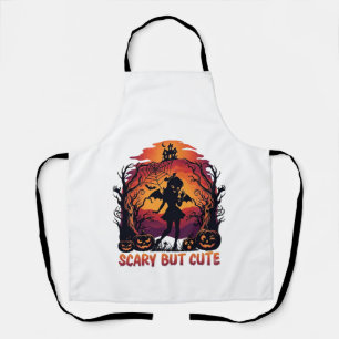Tablier Chauve-souris fille citrouilles Halloween mignonne