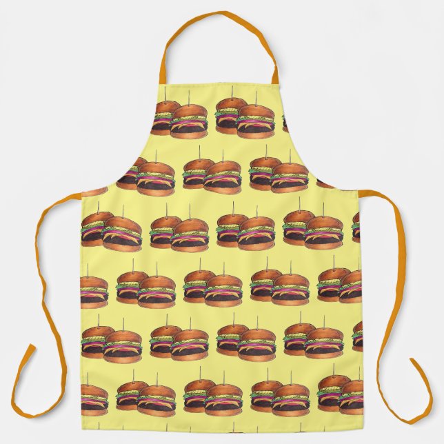 Tablier Cheeseburger Hamburger Sliders Bar Food App (Recto)