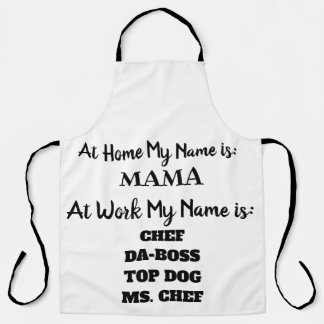 TABLIER CHEF APRON, APRON POUR MAMA, APRON POUR CHEF, FUNN