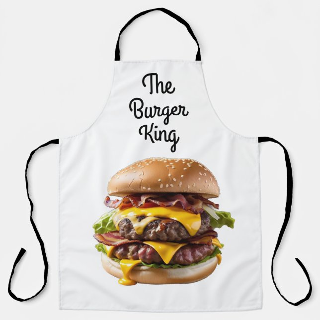 Tablier Chef Apron du roi des hamburgers (Recto)