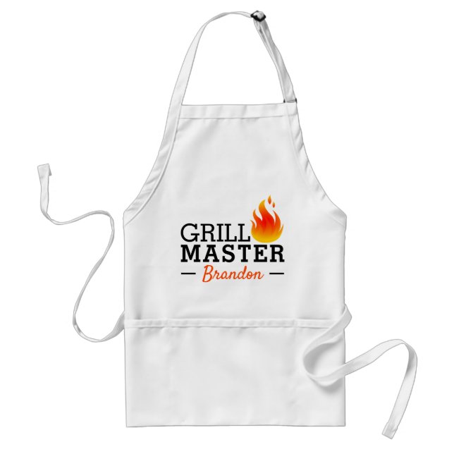 Tablier Chef barbecue sur mesure plus génial (Devant)