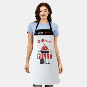 Tablier Chef blanc personnalisé Nom personnalisé Mème de p