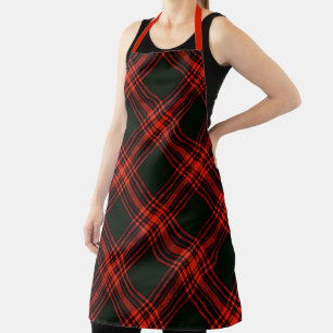 Tablier Chef Clan Antique Menzies Tartan Plaid Motif