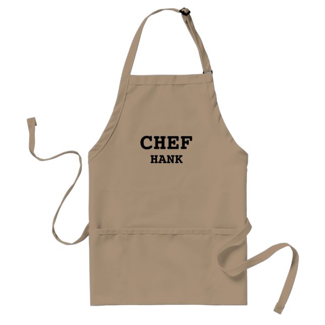 Tablier Chef Cuisine Mens Personnalisé (Devant)