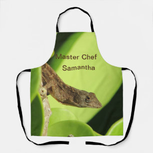Tablier Chef cuisinier Animal Tropical Brown Gecko