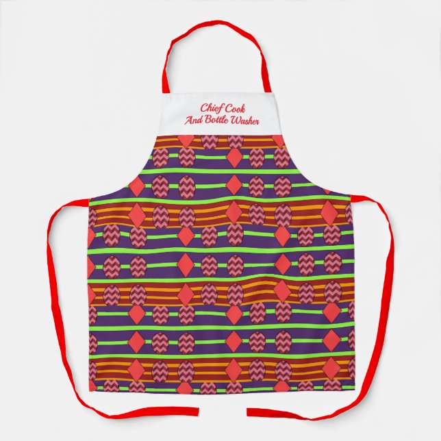 Tablier Chef Cuisinier Et Plongeur (Recto)
