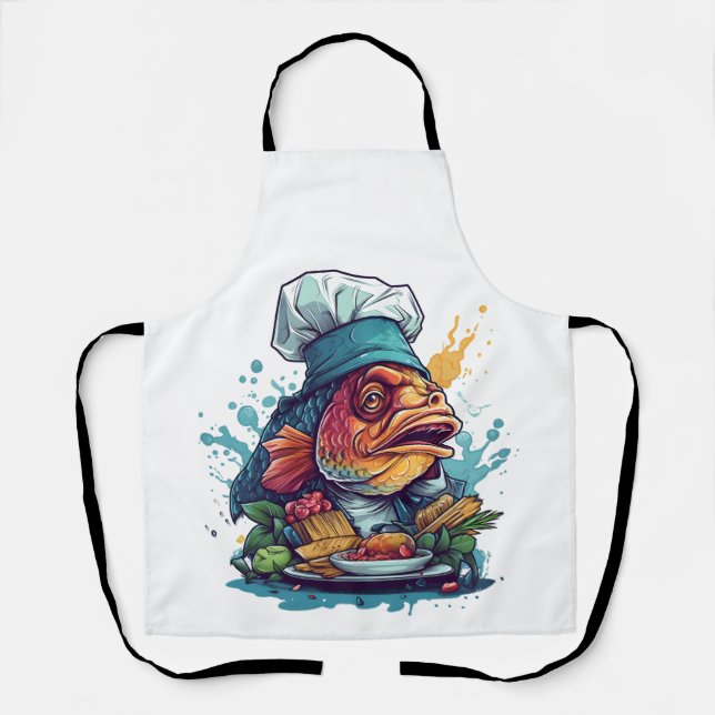 Tablier Chef De Poisson Awesome Animaux Sauvages Lovely Po (Recto)