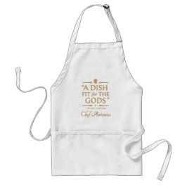 Tablier Chef Élégant Classique Cuisinier Drôle Citation
